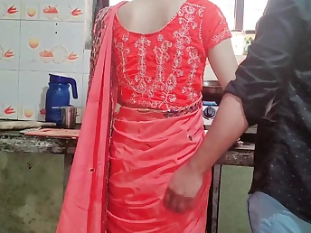 Sexy Indian teen Samy bhabhi gets nailed hard wide the kitchen and creampied