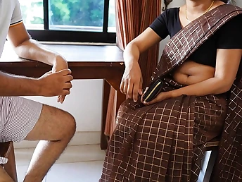 Slim Sri Lankan school girl with yam-sized mammories takes on rock stiff instructor's penis in HD porno vid