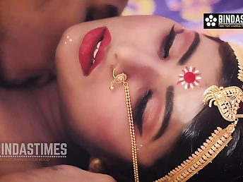 Wooly Indian Bhabhi Bebo's first-ever time with her husband & inward ejaculation frenzy