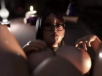 Ultra-kinky anime stunner gets her bombshell and gigantic funbags animated in sizzling 3 DIMENSIONAL activity