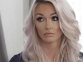 Brooke Paige, the blonde step-mother, thirsts a rock-hard penis from her son, Sonnie!