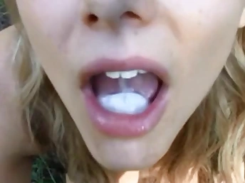 POV blowjob on outdoor w amateur sexy teen