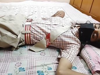 Insane Indian School Lady Shag gets her uniform ripped and boinked in rear end-fashion