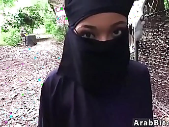 Muslim teenage idolizes Home Away From Home Away From Home in this nasty outdoor deep throat venture