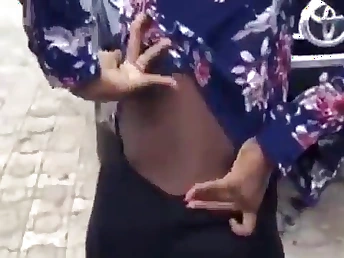 Blackguardly babe flaunts reproductive organs and shows elsewhere say no to hot body