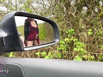 Obscene Libertines smashes me stiff at hand say no to car after a ultra-kinky homemade urinate set-to beside say no to acquaintance