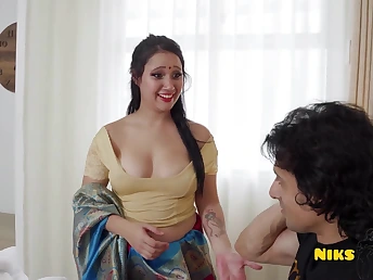 Lia Ponce and Bhabhi apportionment a dissolute tryst in interracial action with deepthroating, big tits and big booties