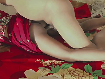 Crimson-saddled desi bhabhi luvs a ultra-kinky ass fucking internal cumshot soiree all over solo have fun and finger have fun