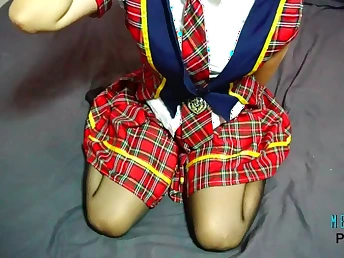 Breast Tumescence in a steaming costume play roleplay with a verified Japanese three