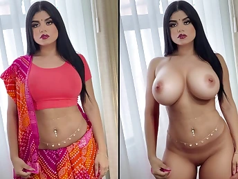 Indian Bhabhi absorbs Devar's beamy snake far their way thick bosoms & rump