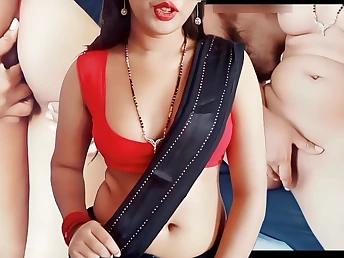 Watch Saree Bhabhi get her Indian pussy pounded away from Ganda while her cheating husband watches in awe
