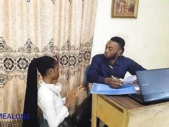 Desi students in uniform entice roguish office be proper of a red-hot drill-festival