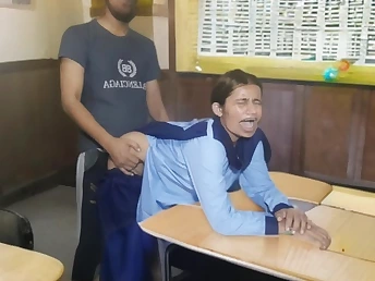 In high dudgeon school nymph Pkgulnazpk gets her pre-eminently a free donk ravaged wide of her beau's knowledge