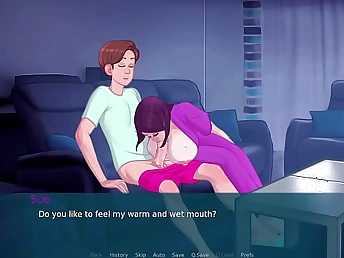 Step Mom's Sucky-sucky: PLUS-SIZE take-off anent thick bumpers & suck off toon