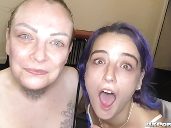 Annabele Lee and Tiana Knight plummet and libellous in a wild gangbang