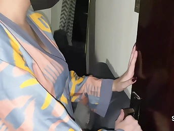 Hot Desi MILF with big boobs moans loudly while getting intimate with the brush boyfriend