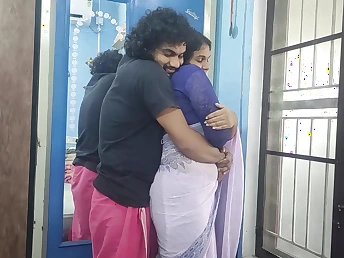 Hot Malayali girlfriend in saree loves to swell up and trip till she gets a hot load on her orientation